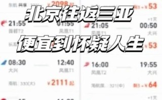 北京飞三亚机票什么时候最便宜_如何买到特价票