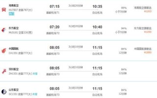 北京到广州航班时刻表_北京飞广州航班几点起飞