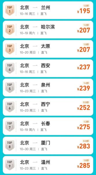 北京到烟台飞机票多少钱_北京到烟台航班时刻表查询-第2张图片-俊逸知识馆