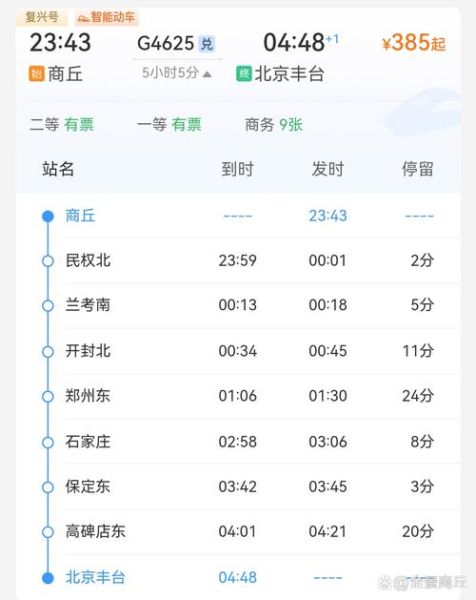 北京到商丘高铁时刻表_北京到商丘怎么走最快-第1张图片-俊逸知识馆 北京到商丘高铁时刻表_北京到商丘怎么走最快-第1张图片-俊逸知识馆