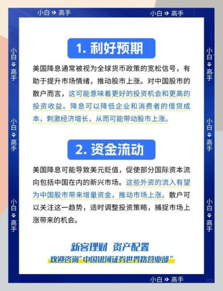 美国降息利好哪些股票_如何布局-第2张图片-俊逸知识馆