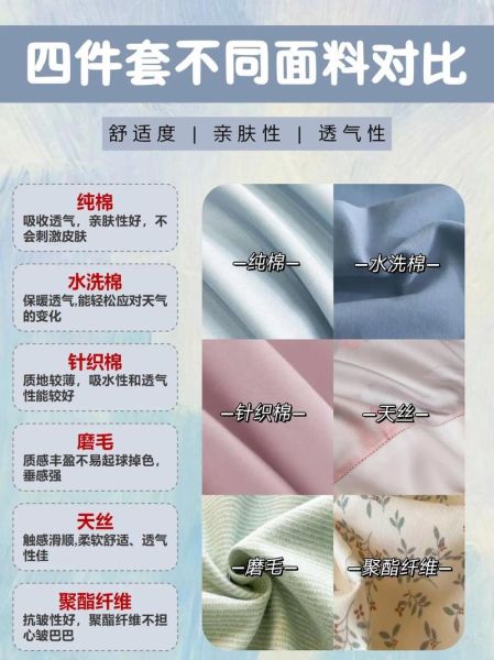 四件套什么面料好_四件套怎么选不掉色-第1张图片-俊逸知识馆