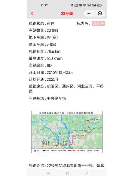 北京地铁22号线最新线路图_22号线开通时间-第2张图片-俊逸知识馆