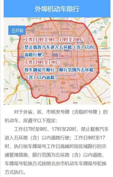 北京限行尾号查询_外地车进京规定-第2张图片-俊逸知识馆