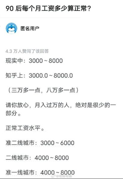 北京90后工资一般多少_北京90后真实生活状态-第2张图片-俊逸知识馆