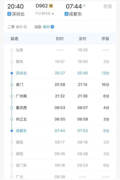 北京到深圳高铁多久_北京到深圳高铁票价-第2张图片-俊逸知识馆