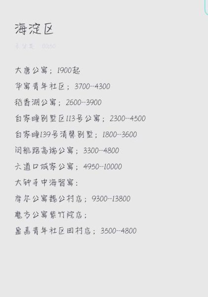 北京海淀区租房价格_北京海淀区学区房有哪些-第1张图片-俊逸知识馆