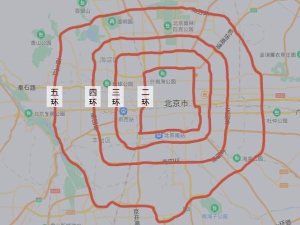 北京一共有几环_北京环路分布图-第1张图片-俊逸知识馆