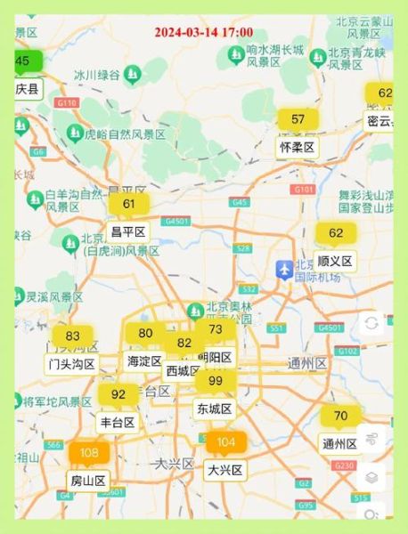北京海淀空气质量怎么样_海淀区PM2.5实时数据-第1张图片-俊逸知识馆