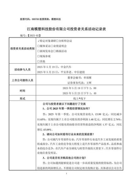 模塑科技股票怎么样_模塑科技股票值得长期持有吗-第3张图片-俊逸知识馆